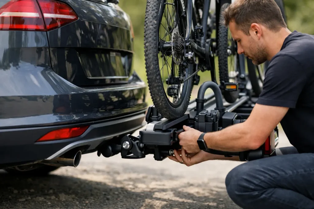 Montaža nosača bicikla na kuku bez grešaka